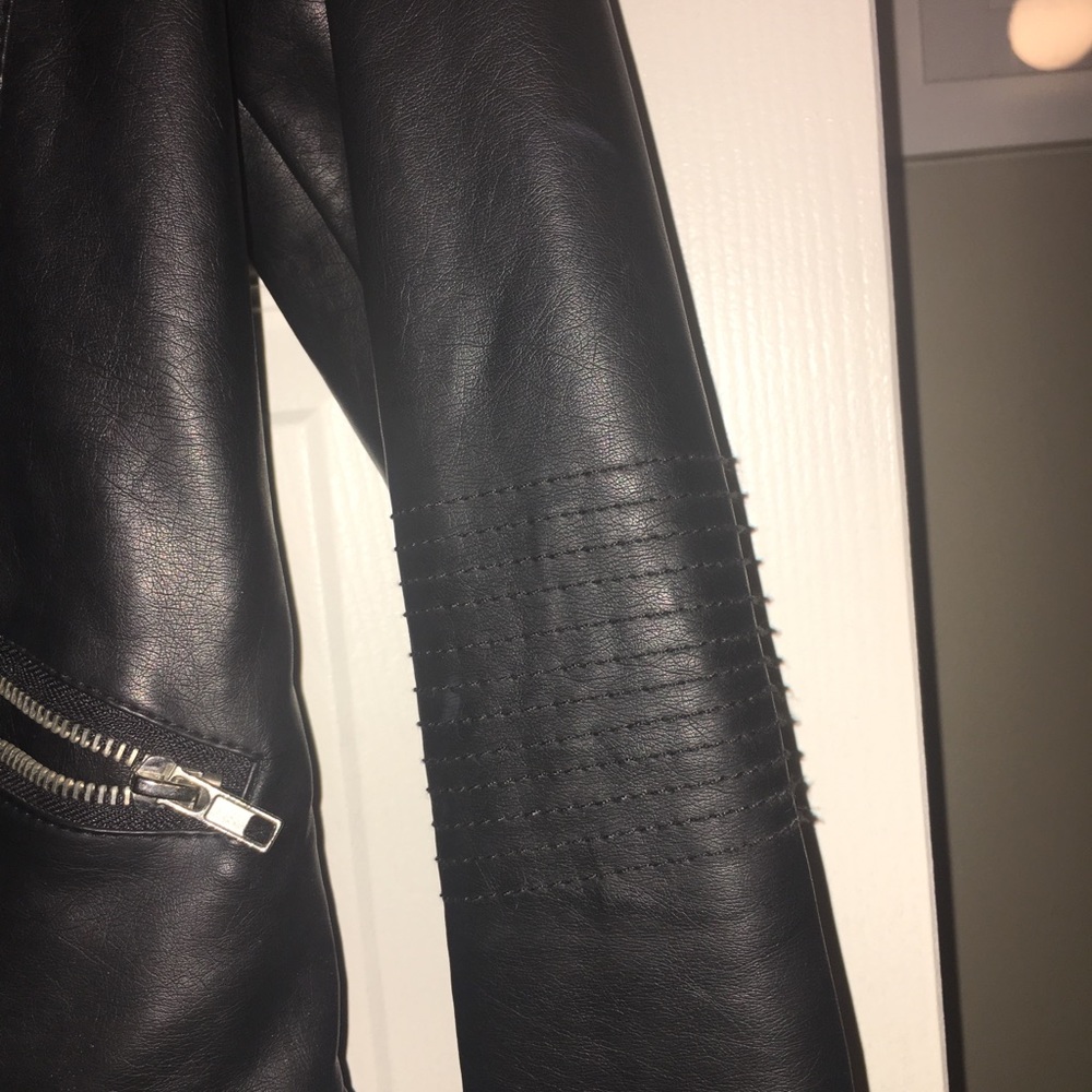 Forever 21 Ribbed Leather Jacket - Picture 6 of 7